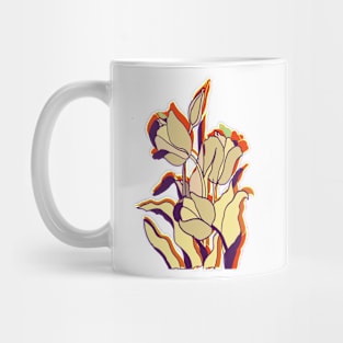 Purple and Cream Mug